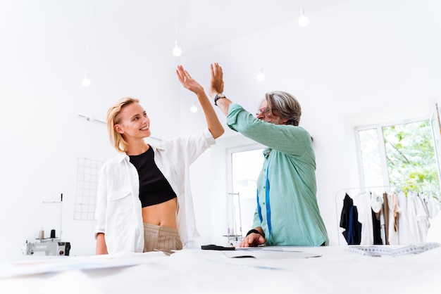 Coach guiding client to goals